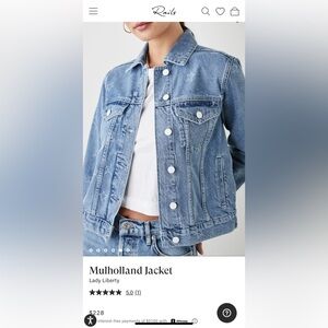 Rails Mulholland Denim Jacket with Stars